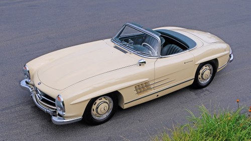 1955 Mercedes Benz 300SL Roadster = Correct Ivory POR For Sale