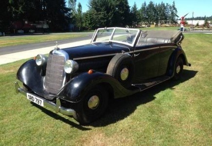 1937 Indiana Jones Mercedes-Benz 320 Staff Movie Car $275k For Sale