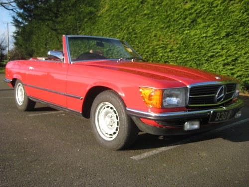 MERCEDES BENZ 280SL 1984- 6 OWNERS FROM NEW For Sale