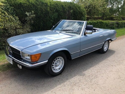 1985 MERCEDES 280SL STUNNING CONDITION FULL S/H DIAMOND BLUE For Sale