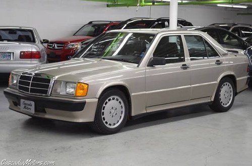 1986 Mercedes190E 2.3-16 = 5 speed Manual Gold $22.9k For Sale