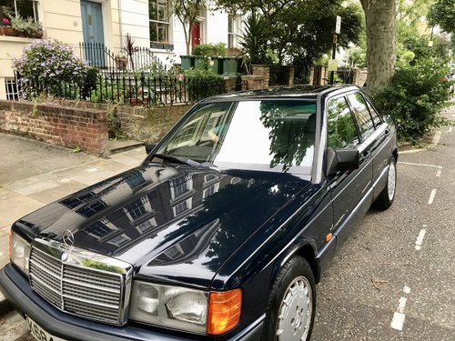 Mercedes Blue 190E, 1992, low mileage, 2 owners For Sale