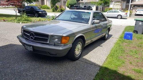 1988 Mercedes 560 SEC Sedan = Clean Silver Driver $13.2k For Sale