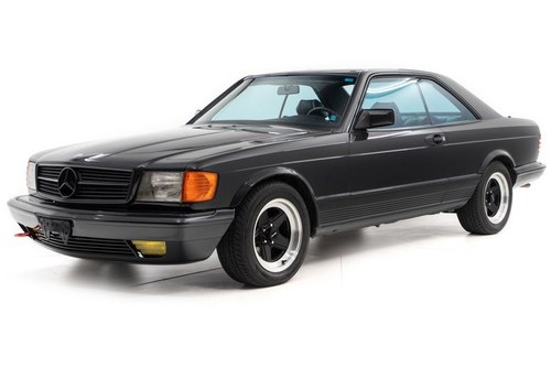 1985 Mercedes 500 SEC Sedan = low 60k miles Black $37.5k For Sale