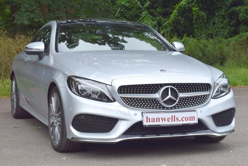 2017/67 Mercedes-Benz C220d AMG G-Tronic+ in Silver For Sale