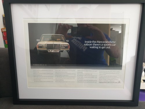 1983 Mercedes 280E advert Original  For Sale