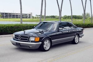 1986 Mercedes S class 560 SEC Sedan = Black 17 AMG $29.5k For Sale