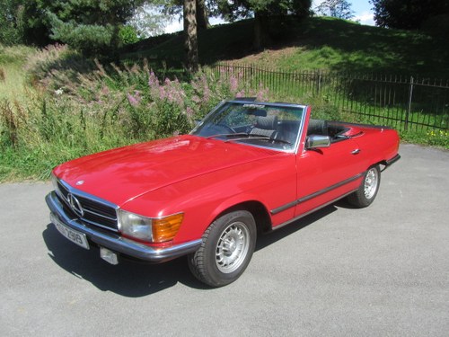 1981 Mercedes 350 SL R107 in bright red  For Sale