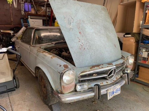 1970 Mercedes 280SL project car, matching, complete For Sale