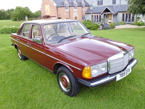 1980 Mercedes Benz 200 saloon with only 34000 miles SOLD