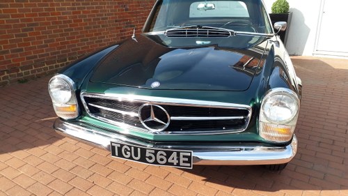 1967 230sl black plate from california For Sale
