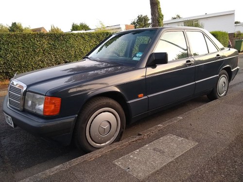 1991 Mercedes 190E 1.8 manual, two owners, MOT December SOLD