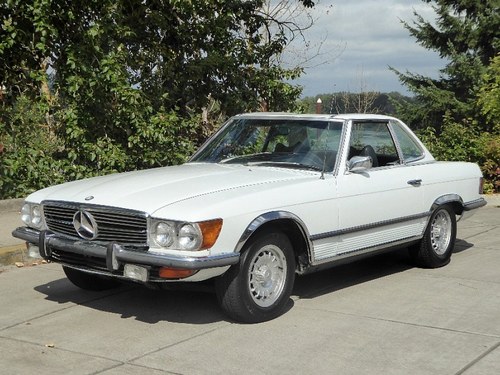 1972 Mercedes 350SL Roadster Convertible Ivory(~)Navy $7.9k For Sale