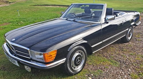 1983 Mercedes SL 280 R107 New MOT Black with Hardtop and Soft top SOLD
