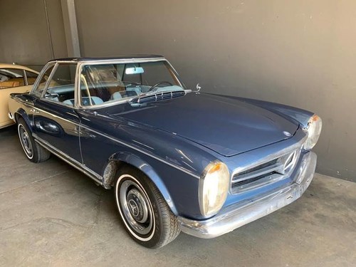 1965 Mercedes 280 SL Pagoda Manual Blue Project  $39.5k For Sale