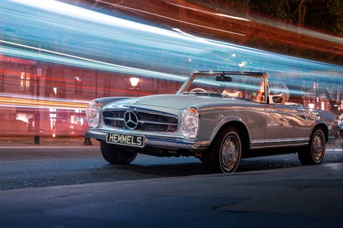 1969 Mercedes-Benz 280 SL Pagoda in Horizon Blue by Hemmels For Sale