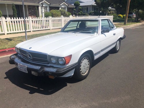 1986 LHD MERCEDES BENZ 560 SL White LEFT HAND DRIVE For Sale