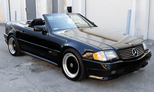 1991 Mercedes 500SL 6.0 Renntech SLammer Black $49k In vendita