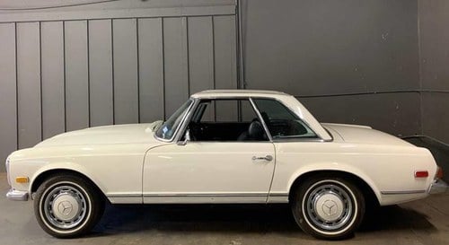 1970 Mercedes 280 SL Pagoda Convertible Ivory 2 Tops AT $59k For Sale