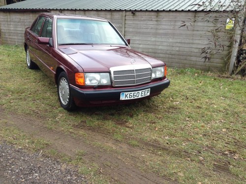 1992 Mercedes190e 2.6 low mileage  all paperwork For Sale