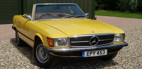 1973 LOVELY  SL350  IN  FACTORY  YELLOW  LOW  MILES  FSH  For Sale