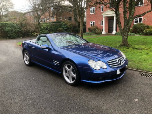 2004 Mercedes Benz SL 350 AMG Panoramic Blue Grey Lthr For Sale