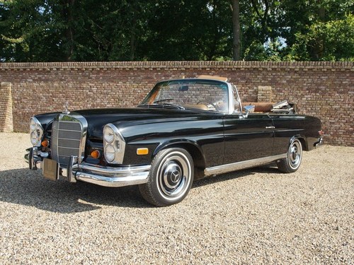 1967 Mercedes Benz 250SE Convertible with AC, only 58.101 miles For Sale
