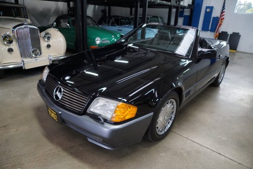 1991 Mercedes 500SL V8 Convertible with 9K orig miles SOLD
