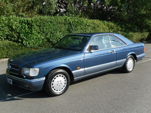 1992/J Mercedes 500 SEC C126 Coupe. FSH For Sale