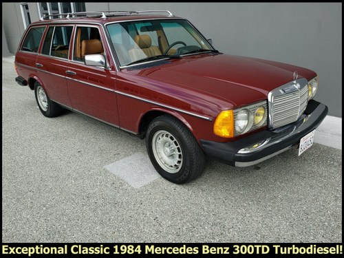 1984 Mercedes 300TD W123 Turbo-diesel 5 Door Wagon $17.9k For Sale