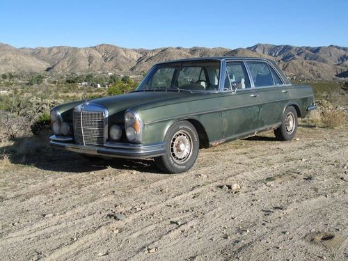 1971 Mercedes 300SEL 3.5 W108 Green dry solid driver $8.9k For Sale