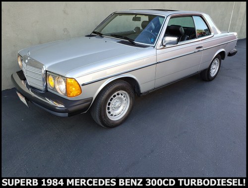 1984 Mercedes 300CD Coupe TURBODIESEL clean driver $10.9k In vendita