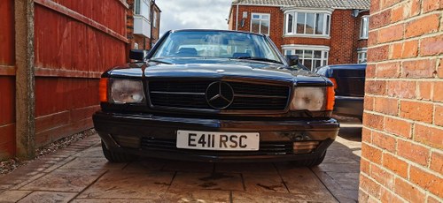 1988 Mercedes sec 126-series black coupe In vendita