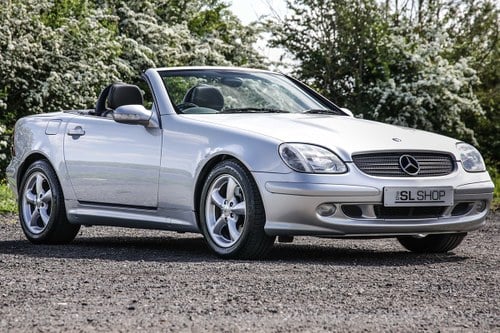2000 Mercedes-Benz SLK320 with rare Quartz and Siam Leather  For Sale