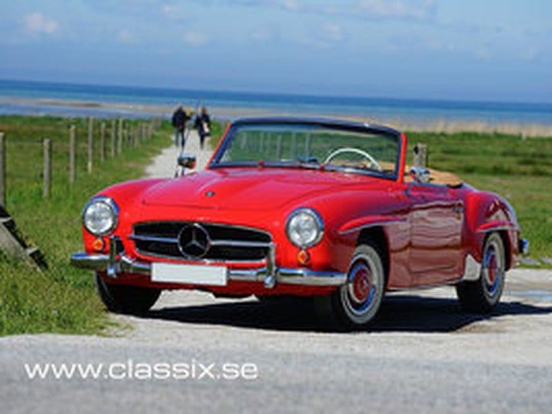 Stunning red Mercedes 190 SL