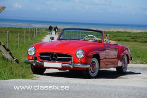 1960 Stunning red Mercedes 190 SL VENDUTO