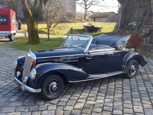 1955 Mercedes 220 Cabriolet A, Curved Windshield For Sale