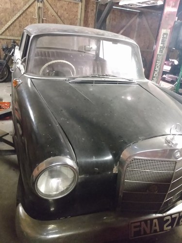 1965 Mercedes 190 Fintail Saloon Restoration Project For Sale