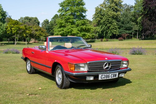1985 Red Mercedes 280SL For Sale