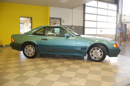 1994 Mercedes SL320  in Beryl Blue For Sale