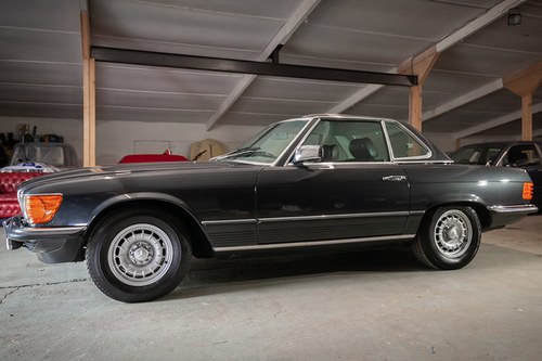 1985 Mercedes-Benz 380SL Black with Black Leather and Rear Seats SOLD