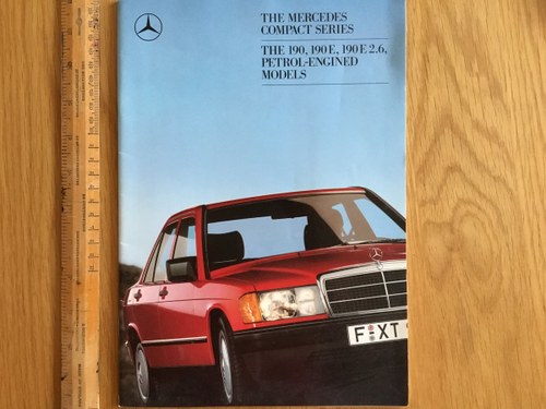 1986 Mercedes 190 brochure SOLD
