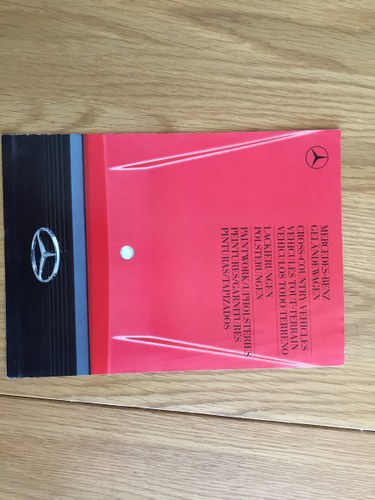 1988 Mercedes gelandwagen colour chart SOLD