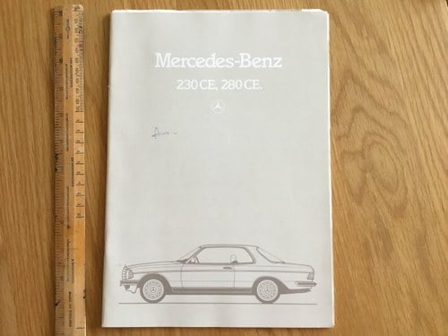 1980 Mercedes 230 and 280 ce brochure VENDUTO