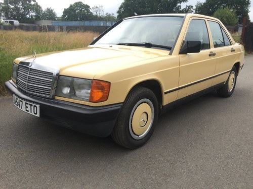 1984 Mercedes 190E 2.0 Very early manual car For Sale by Auction