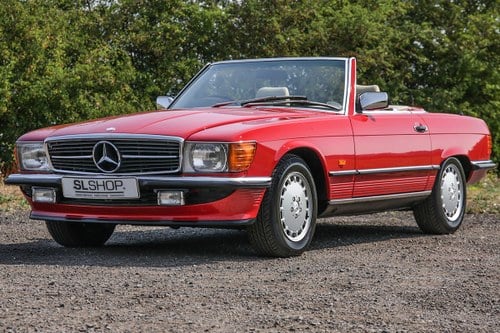 1989 Mercedes-Benz 300SL (R107) Signal Red *Just 29k Miles!* SOLD