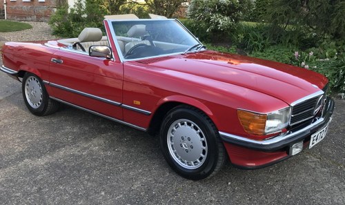 1987 Mercedes Benz 500SL R107 full spec + history For Sale