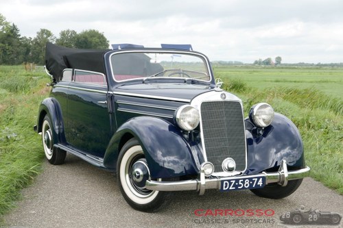 1950 Mercedes Benz 170S Convertible B in nice restored condition For Sale