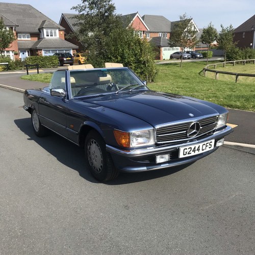 1989 Mercedes 300SL R107 Nautic Blue For Sale