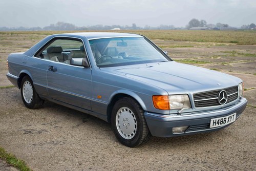 1990 Mercedes-Benz 560SEC - Diamond Blue, Grey Leather - FSH For Sale